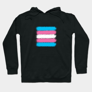 Trans flag - crayon Hoodie